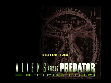 Aliens Versus Predator - Extinction screen shot title